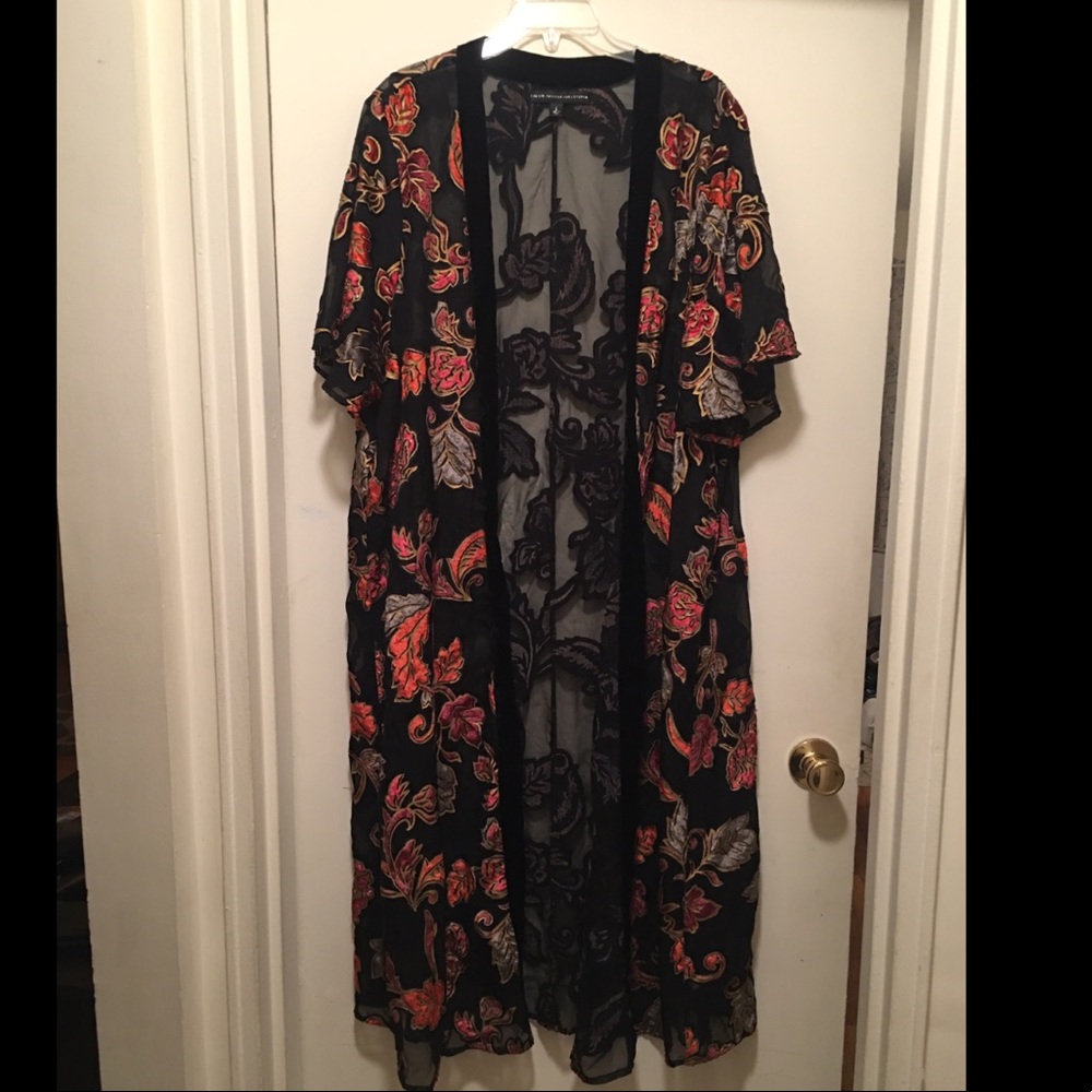 Black full-length Kimono